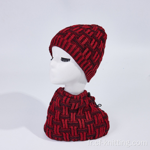 Écharpe en tricot en matière acrylique pour les femmes